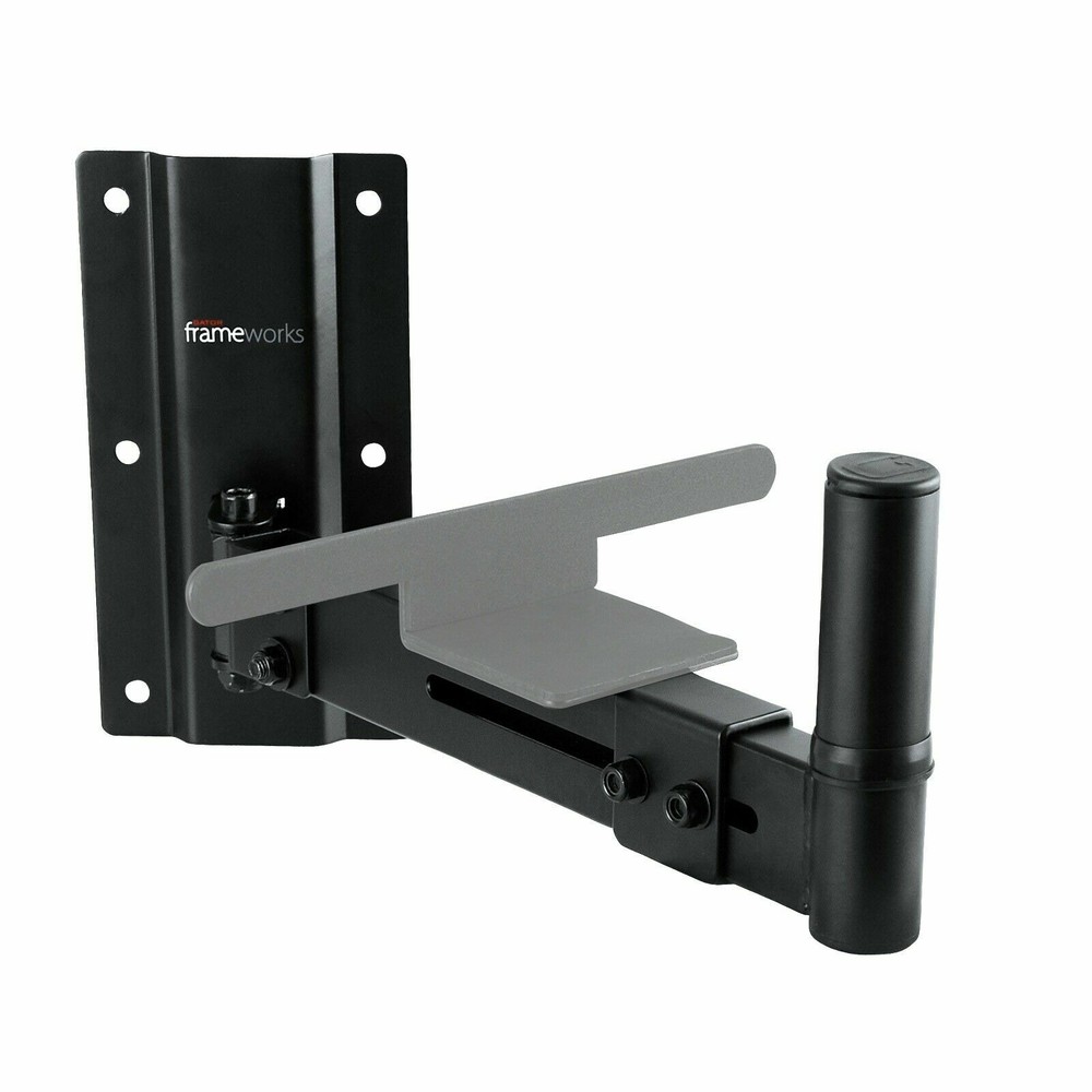 Gator Frameworks GFW-SPK-WM100 Wall Mount Speaker Stands - Black (Pair)