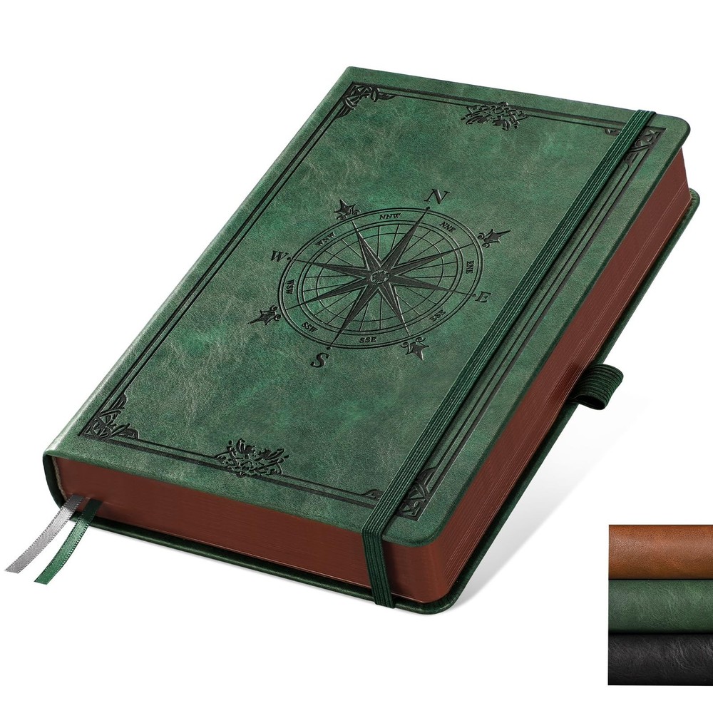 AHGXG Thick Journal Dotted Notebook for Men - 320 Numbered Pages A5 Notebook ...