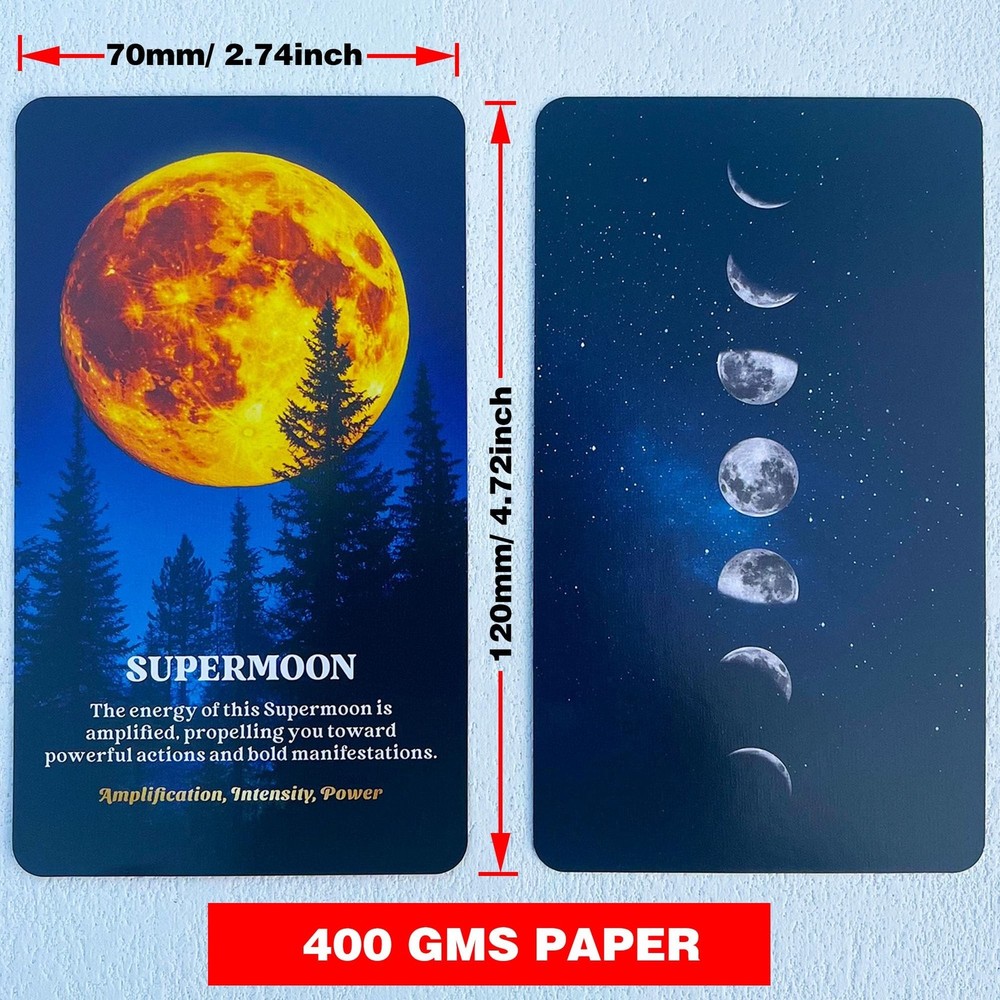 Moon Phases Oracle Cards, Celestial Oracle Deck, Astrology Oracle Deck, Oracl...