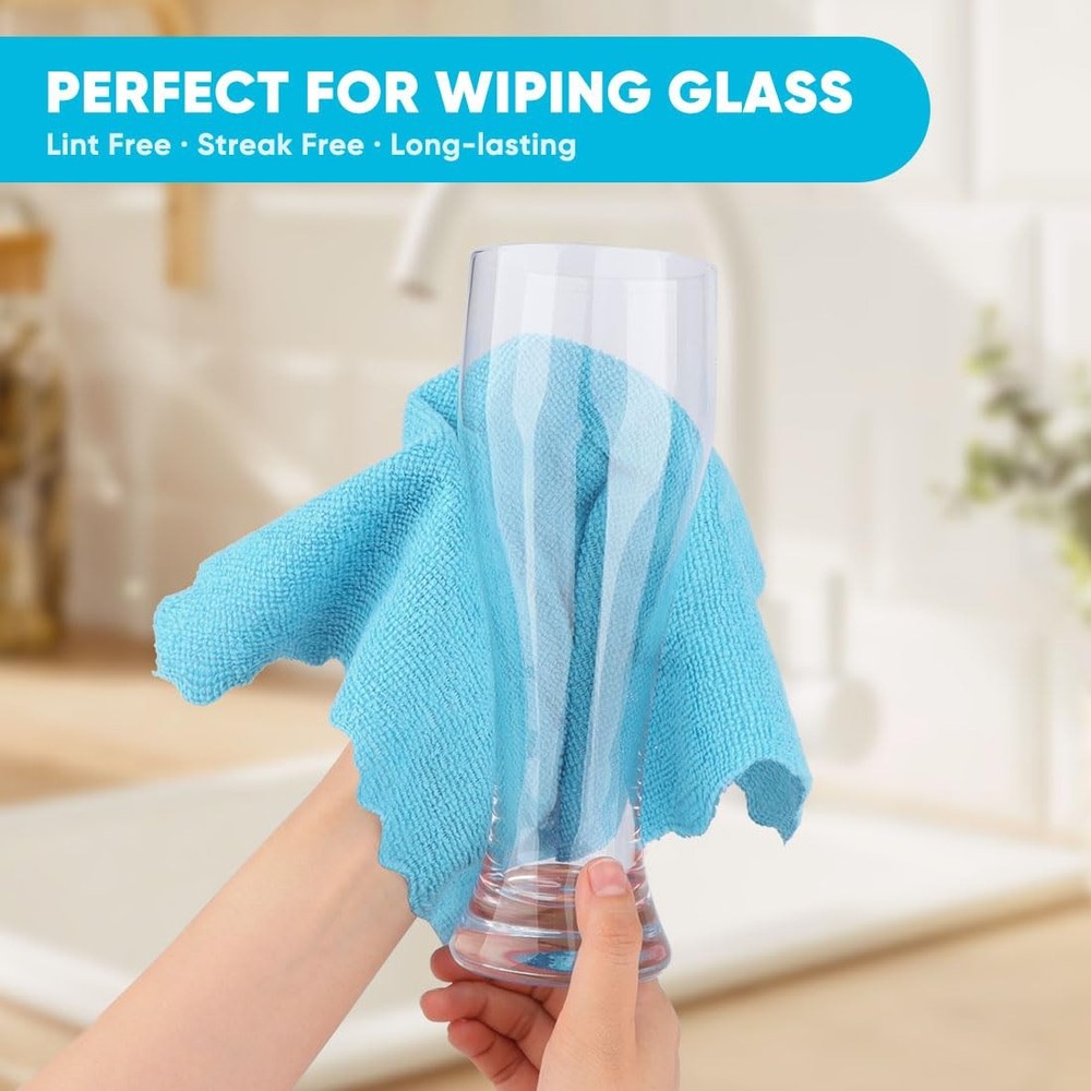Orighty Microfiber Cleaning Cloth, 24 Pack Highly 24 Pack, Multicolor