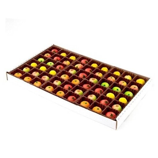 54 Piece Assorted Fruit Box Tray Net Weight 25 oz