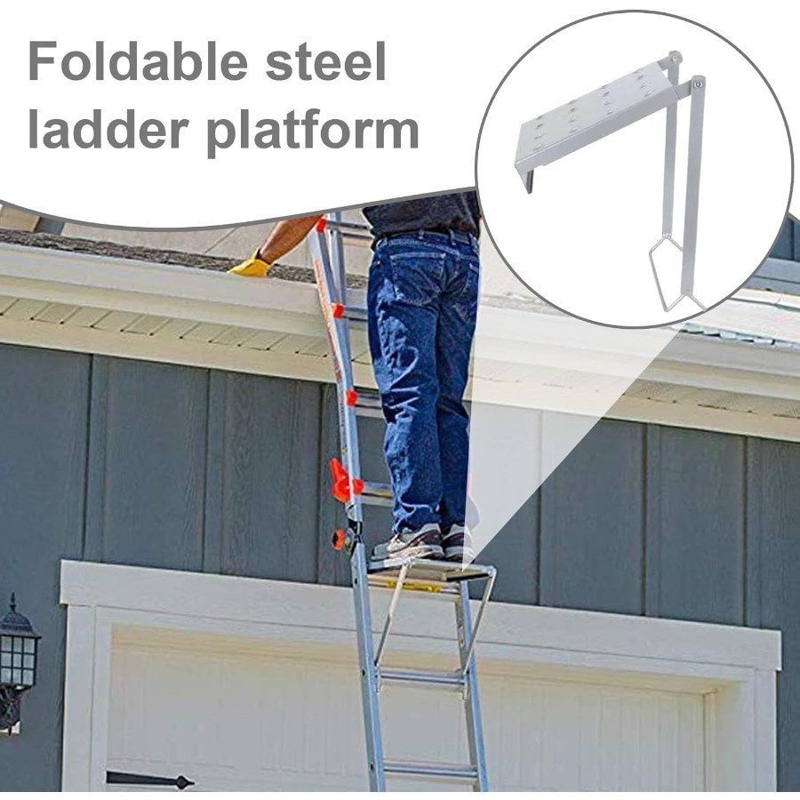 Ladder Work Platforms, Foldable Rack Brackets, Heavy-duty Iron Accessories