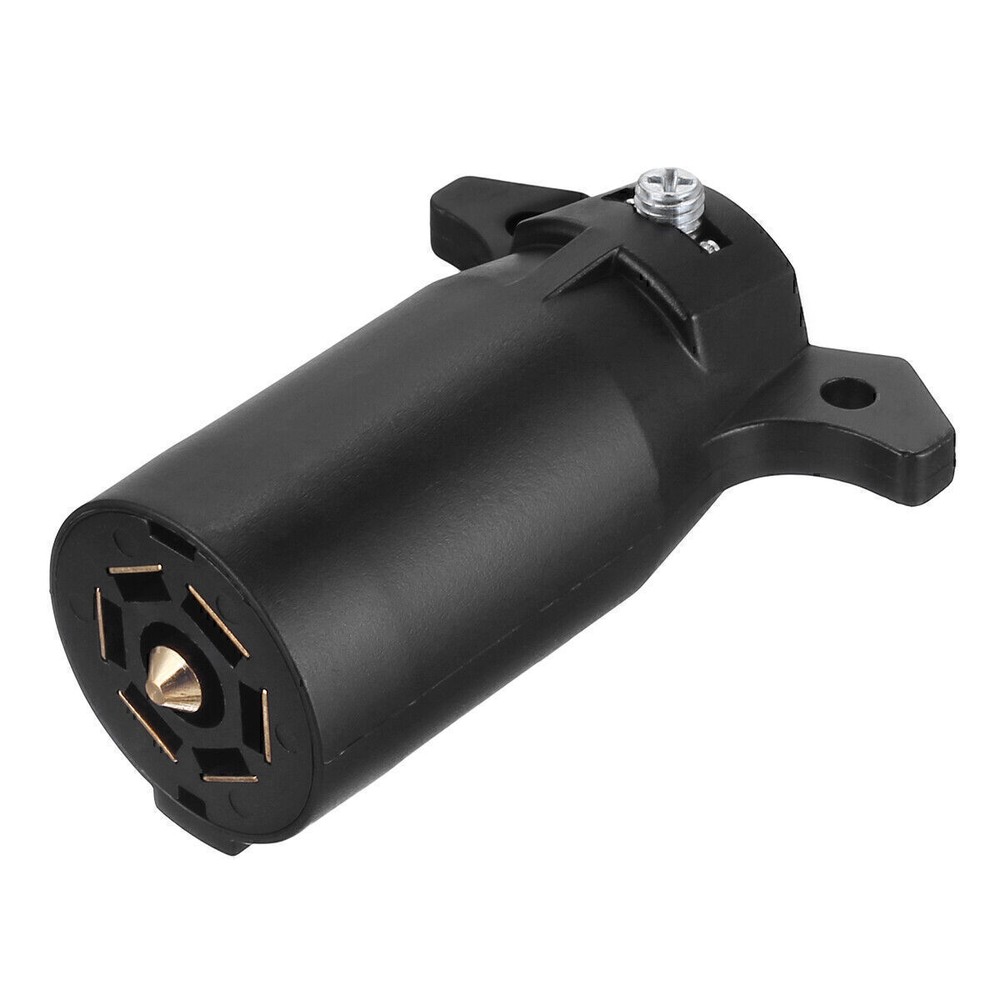 7 Way Round RV Style Trailer Light Plug Connector Replacement End Blade Pin