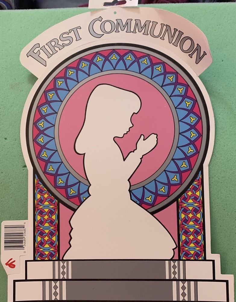 First Communion Or Baptism. girl