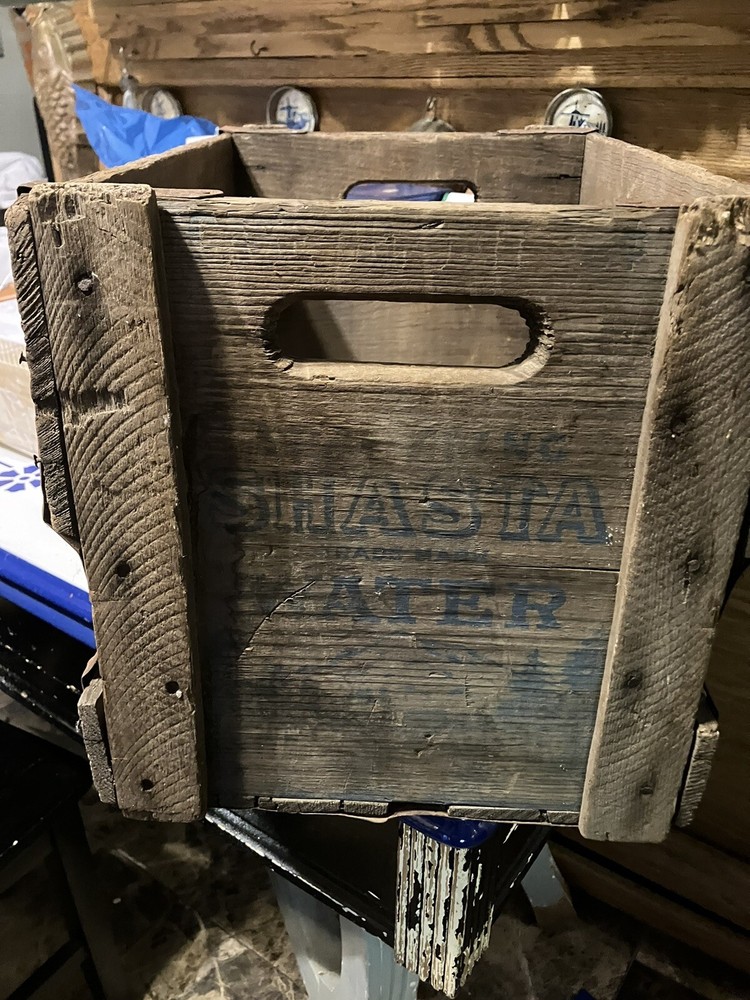 Shasta Water Wood Crate