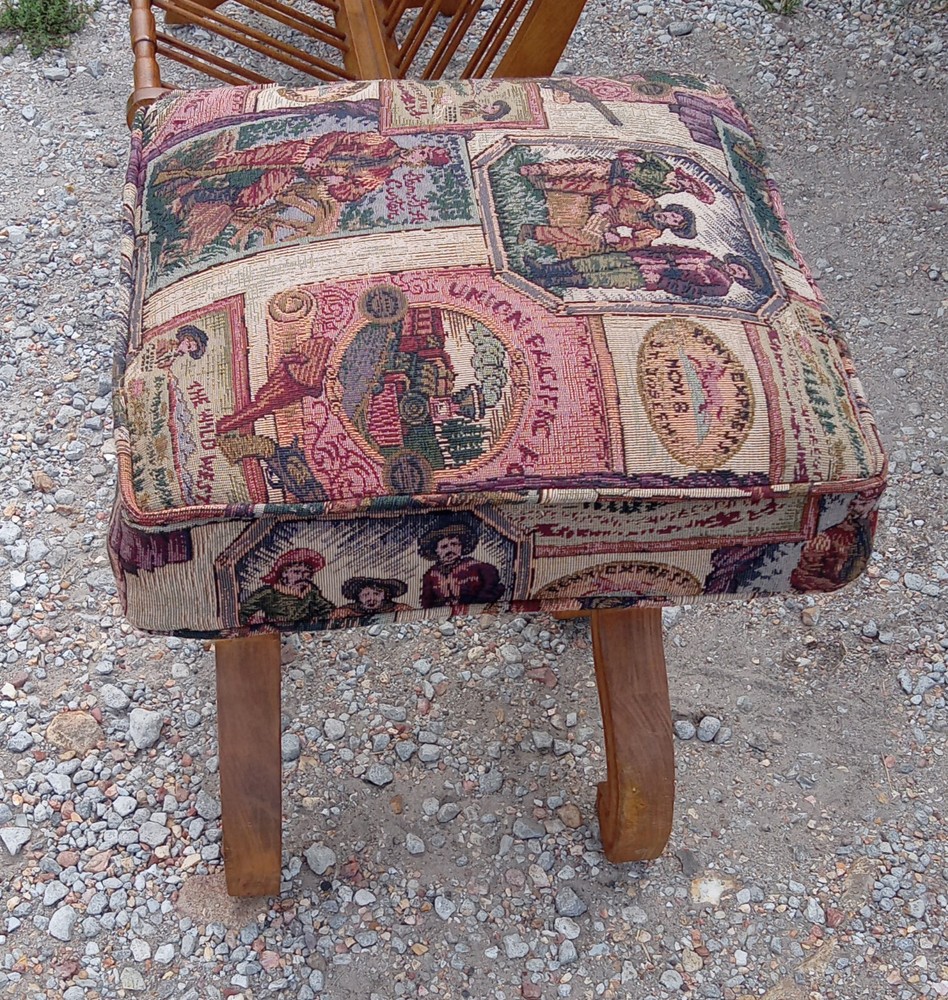 Western Print Vanity Bench (VB112)