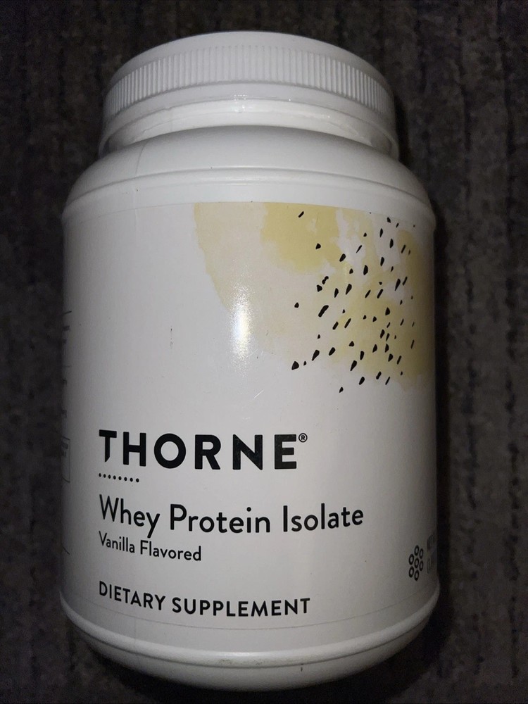 THORNE Whey Protein Isolate - Vanilla - 30 Scoops - EXP 07/2027