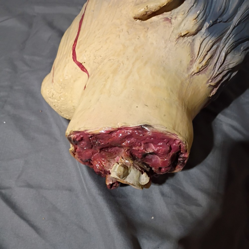 Vintage Severed Head Halloween Prop