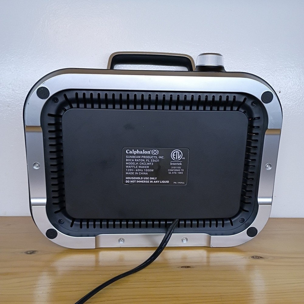 Calphalon Precision Control Waffle Maker CKCLWF3 Tested & Very Clean