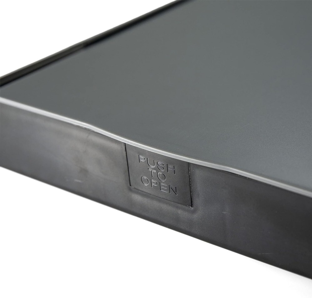 Recycled Double Storage Clipboard/Forms Holder, Plastic, Gray/Black 83357
