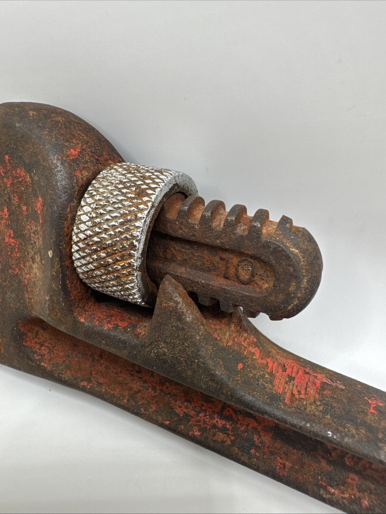 Vintage Pipe Monkey Wrench Hand Tool 10" Adjustable Fuller Super Quality