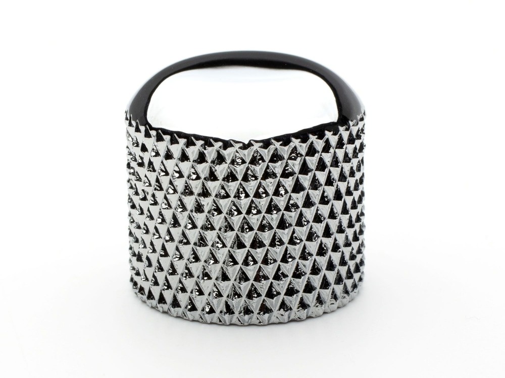 Fender Knob Set, Telecaster Chrome Dome Knobs w/ Modern Round Switch Tip