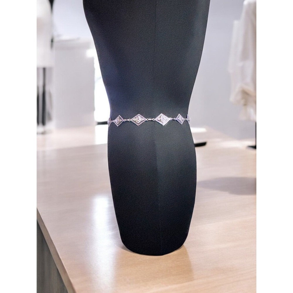 Vintage Geometric Chain Belt