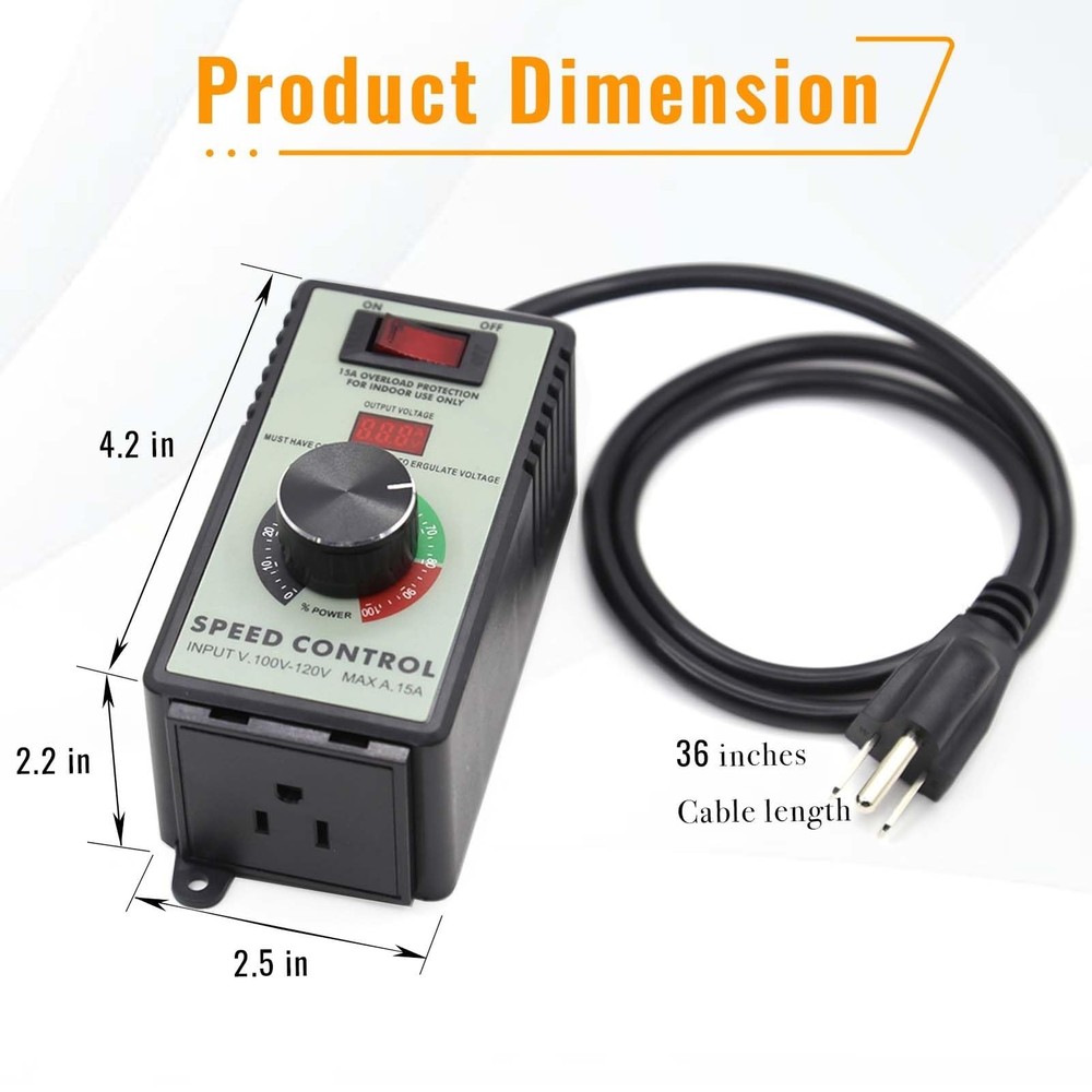 AC Motor Speed Controller 120V ,Variable Speed Controller & Fan Speed Control...