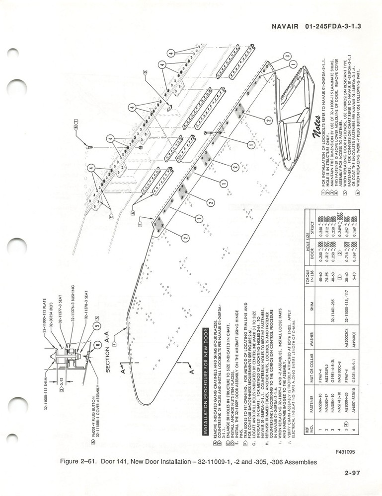 F-4 Phantom (Navy) 2000 Structural Repair-Doors & Rem Panels Flight Manual - CD