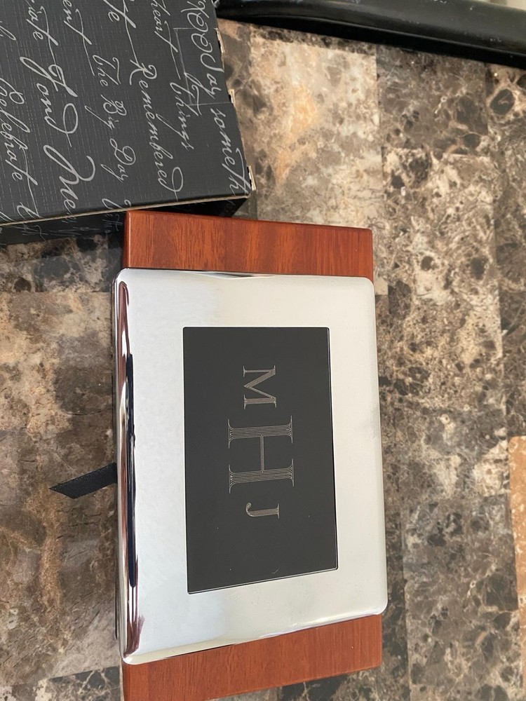 Digital Desk Clock Set from Things Remembered Engravable Open Box