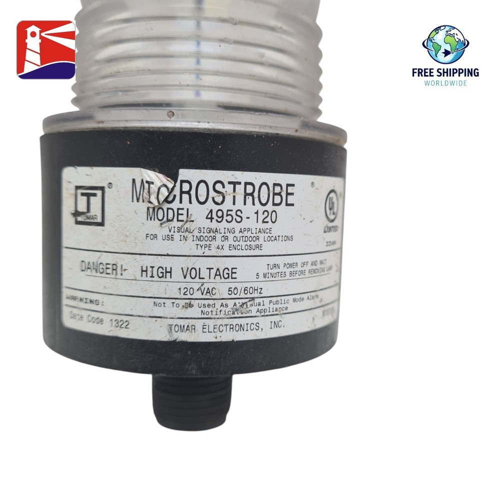 Tomar MicroStrobe 495s-120 White Strobe Light. 120 Volts AC.