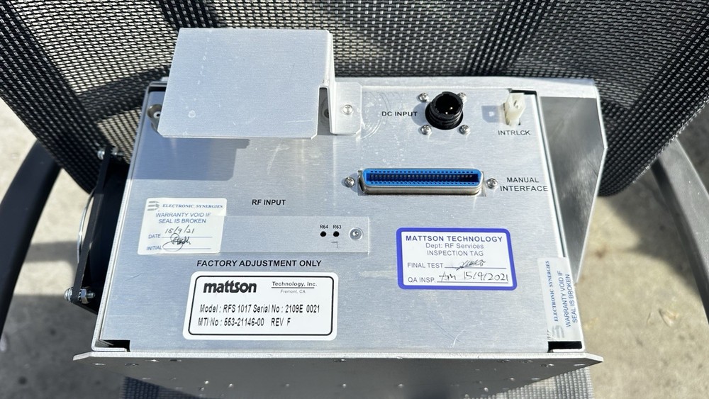 Mattson 563-21146-00 RF Match Assembly RFS 1017