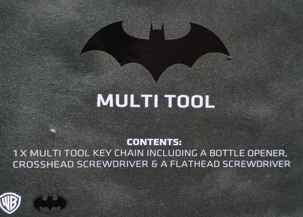 Batman Multi-tool Keyring bottle opener screwdriver NEW