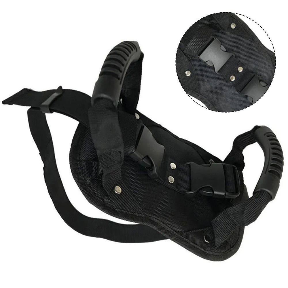 Motorcycle Passenger Hand Strap with Breathable Mesh and Adjustable Belt