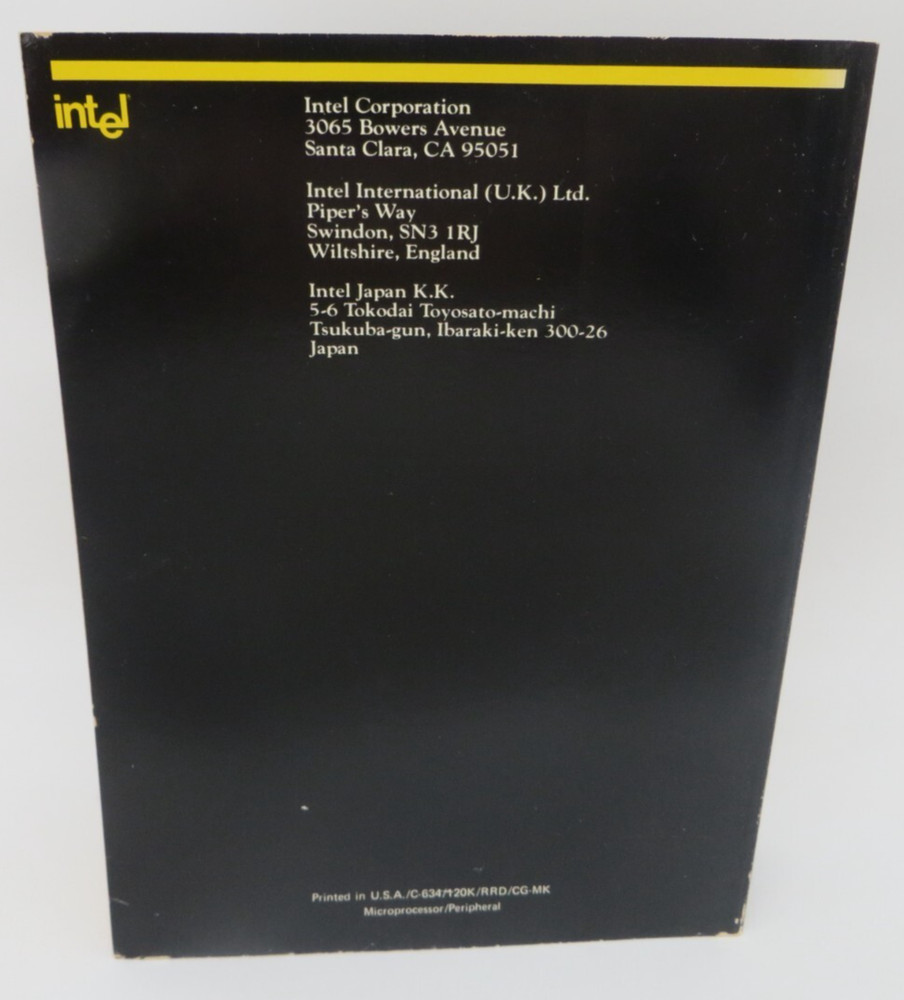 1984 Intel Microsystem Components Handbook Volume II vintage reference book