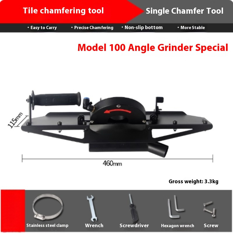 Angle Grinder 45-Degree Portable High-Precision Stone Slab Chamfering Tool