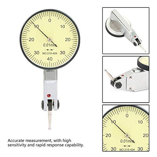 Dial Test Indicator, Lever Test Indicator Aluminum Dial Gauge Meter Tool for