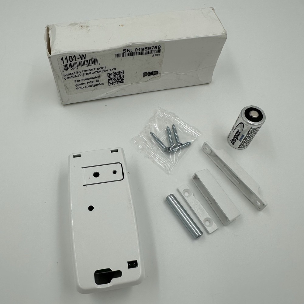 DMP 1101-W Wireless Transmitter Door Window Contact White Security Open Box
