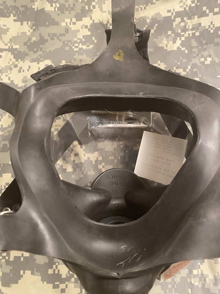 MSA Full Face, Twin Port Respirator, Size Small