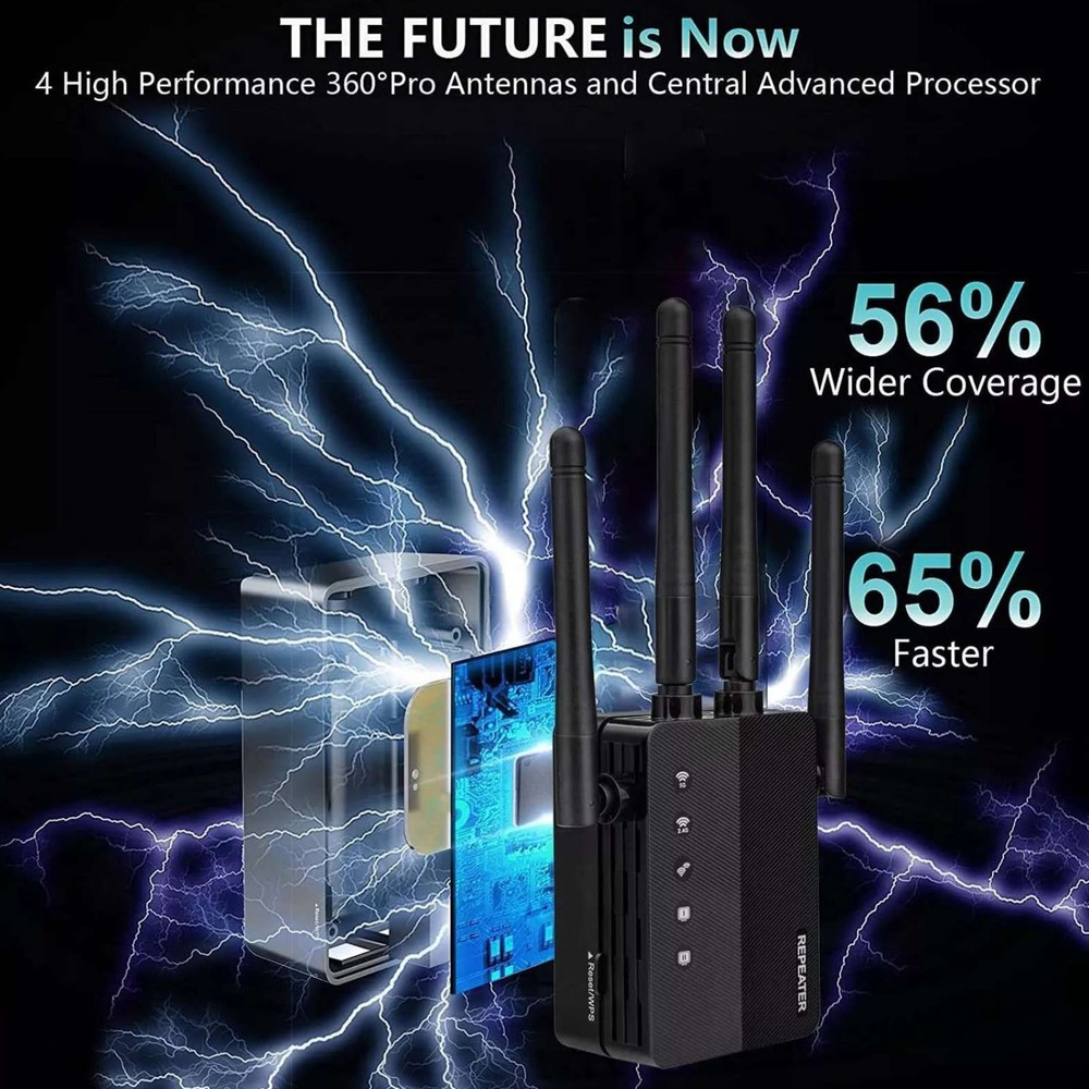 1200Mbps WiFi Range Extender Fit DBPSK, DQPSK, CCK, OFDM Modulation Type