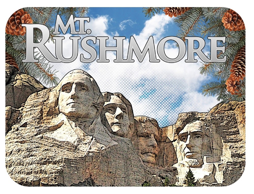 Mount Rushmore Fridge Magnet