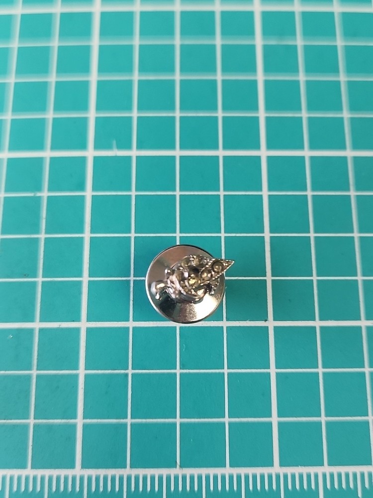 Vtg Freemason Masonic Shriner Logo Tiny Missing Stones Silver Tone Lapel Pin