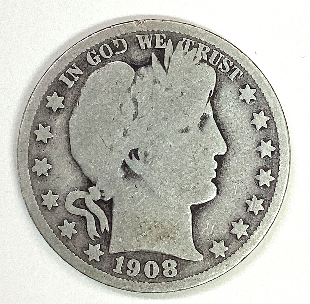 1908-O Barber Half Dollar