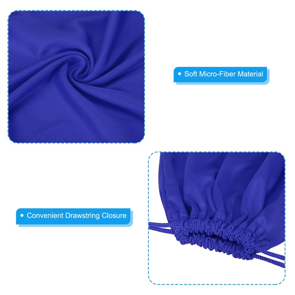 Ski Goggle Bag, 6 Pack Microfiber Pouch Protective Storage Case Sleeve, Blue