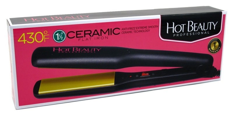BL Hot Beauty Ceramic Flat Iron 1.5 Inch