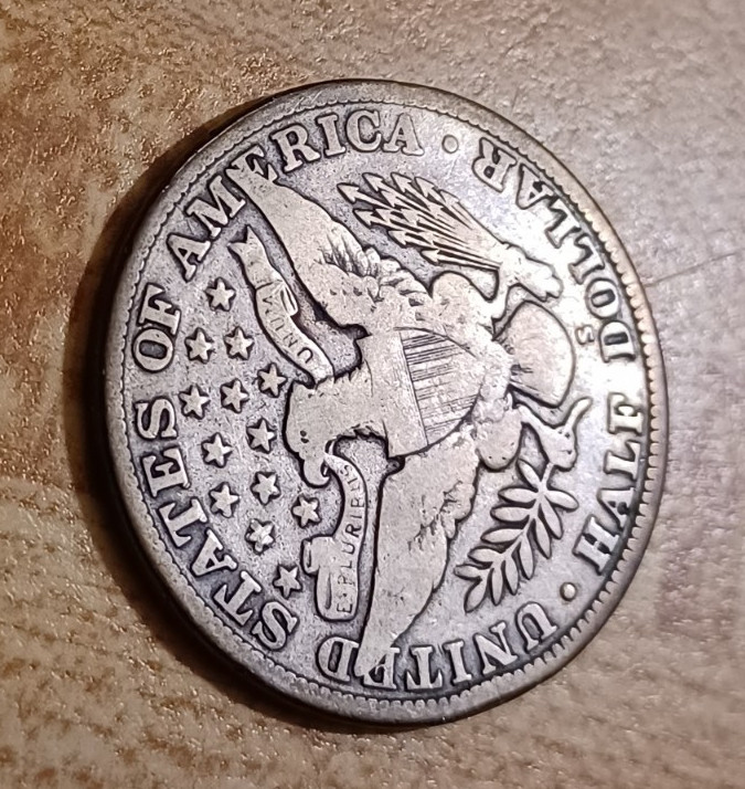 1915-S Barber Half Dollar 50c