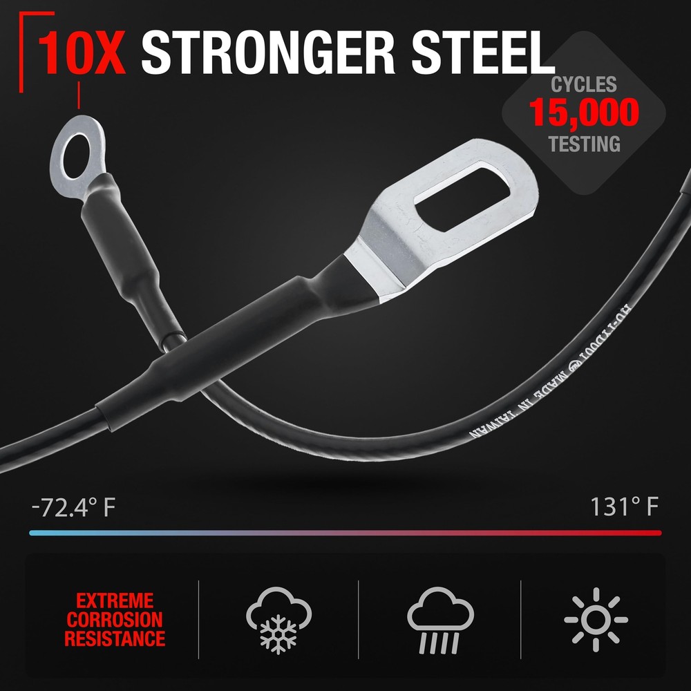 Tailgate Support Cable, Left & Right for Toyota Tacoma