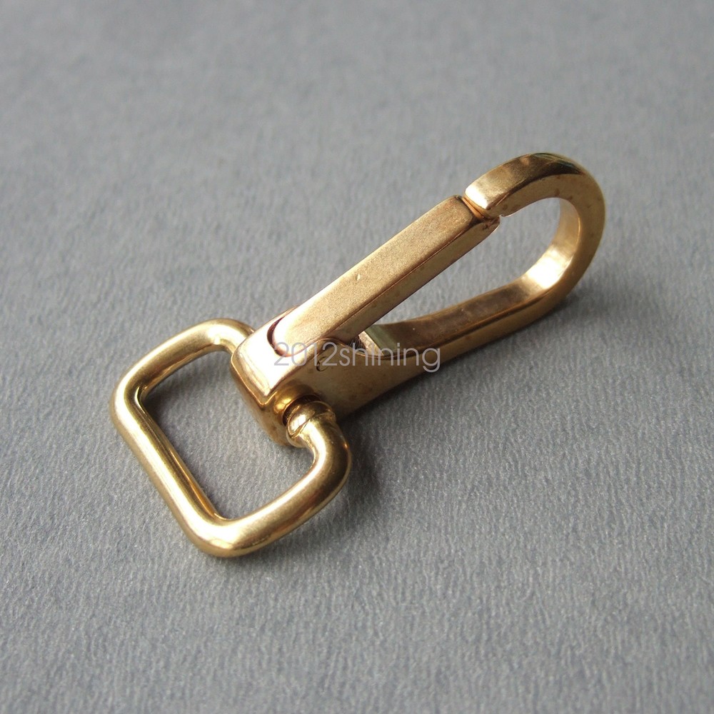 Solid Brass Strap Snap Swivel Square Eye 3/4" and 1"