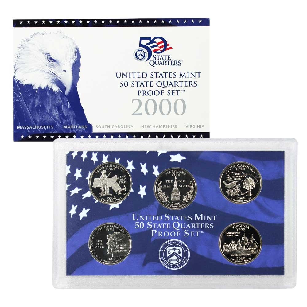 2000-S U.S. Clad State Quarters Proof Set