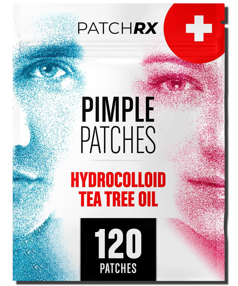 Pimple Patches for Face (120 Pack), Hydrocolloid Patch with Tea Tree Oil - Pimpl
