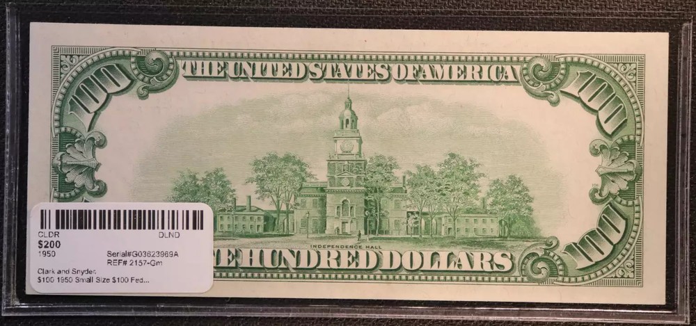 Ch UNC 1950 $100 Chicago district Federal Reserve Note