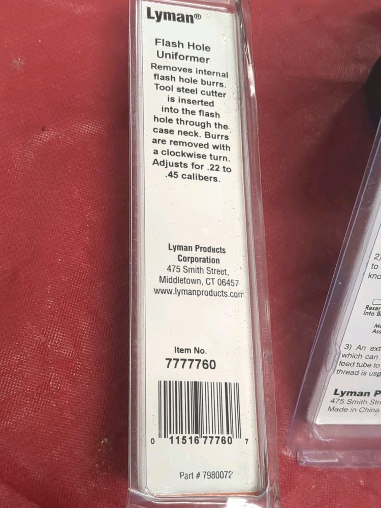 Lyman E-Zee Flo Universal Powder Trickler+Flash Hole Uniform Tool Reloading Kit
