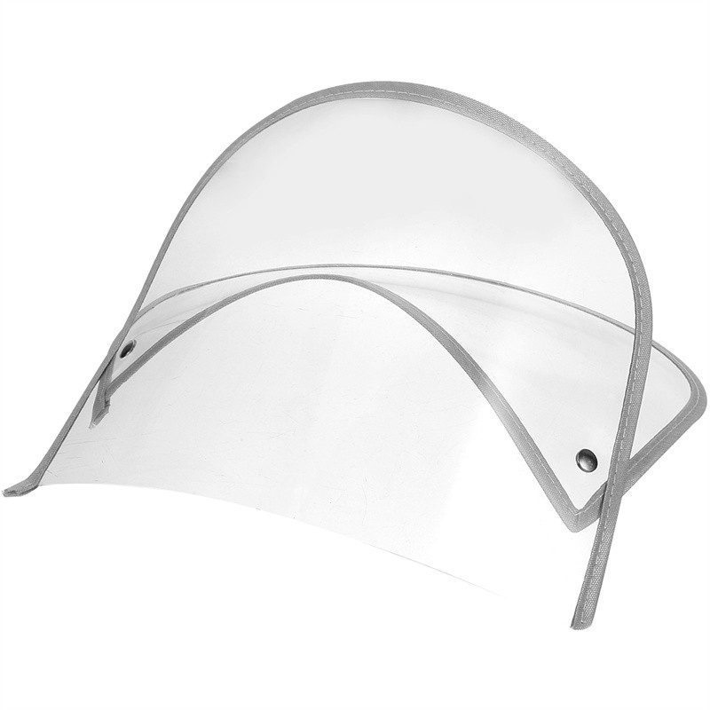 Protective Cap Replaceable Hat Brim Clear Hood Raincoat Jacket Face Protector