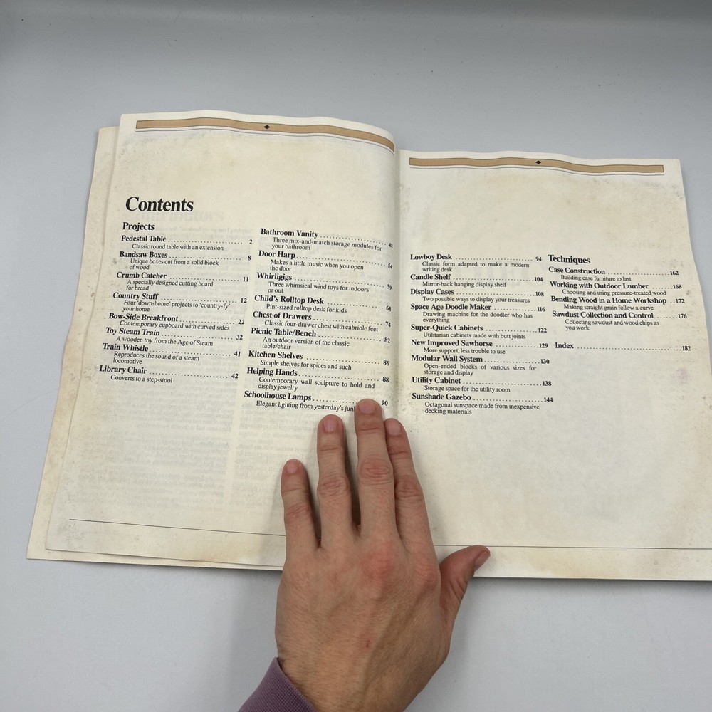 POPULAR SCIENCE WOODWORKING PROJECTS 1988 YEARBOOK