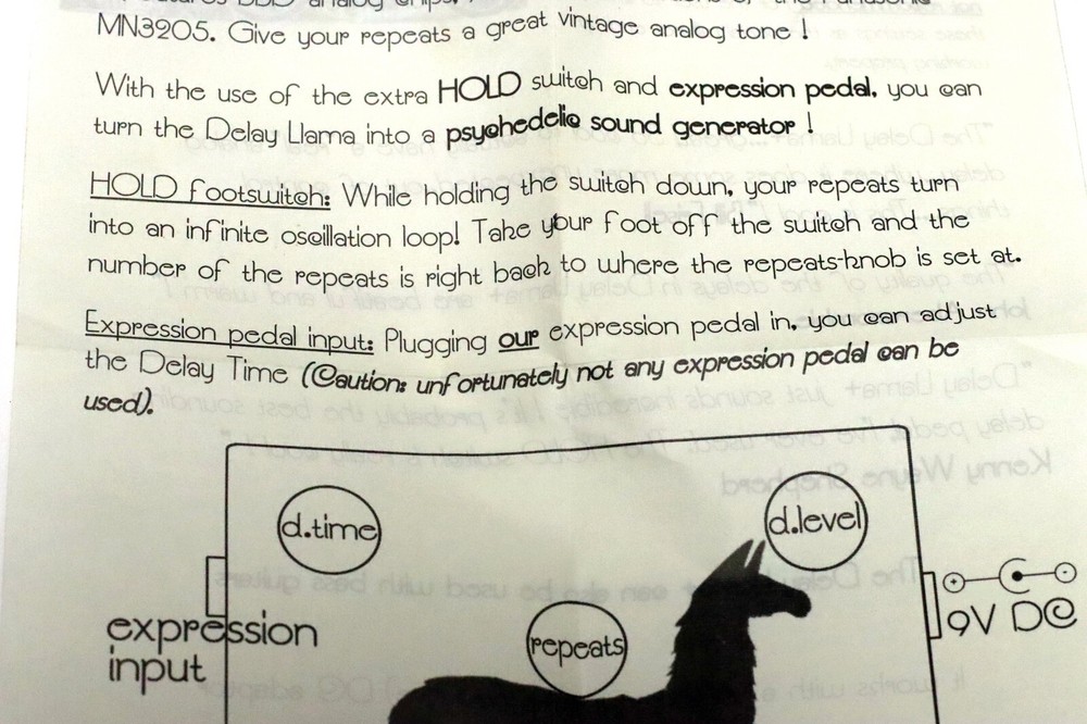 JAM PEDALS Delay Llama+ (Plus) Guitar Effect Pedal