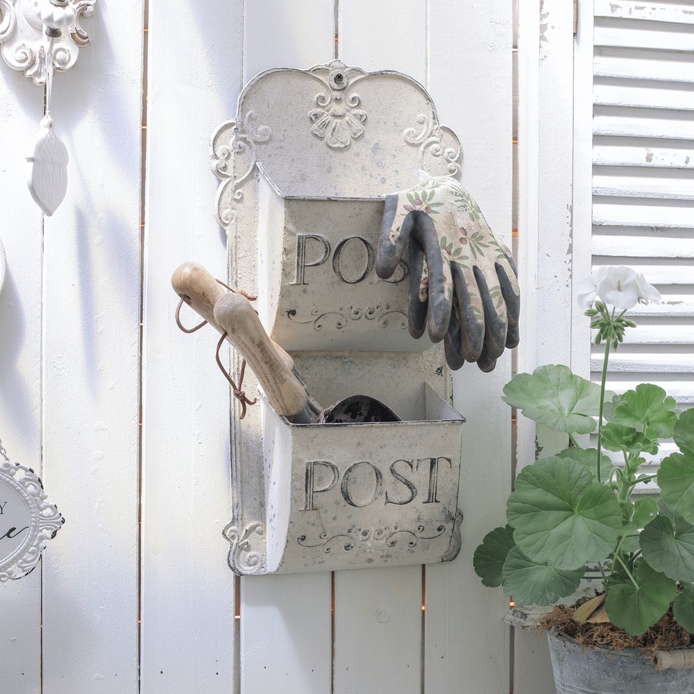 2-Tier Wall Mounted Mail Small Staff Holder Sorter Document Rack