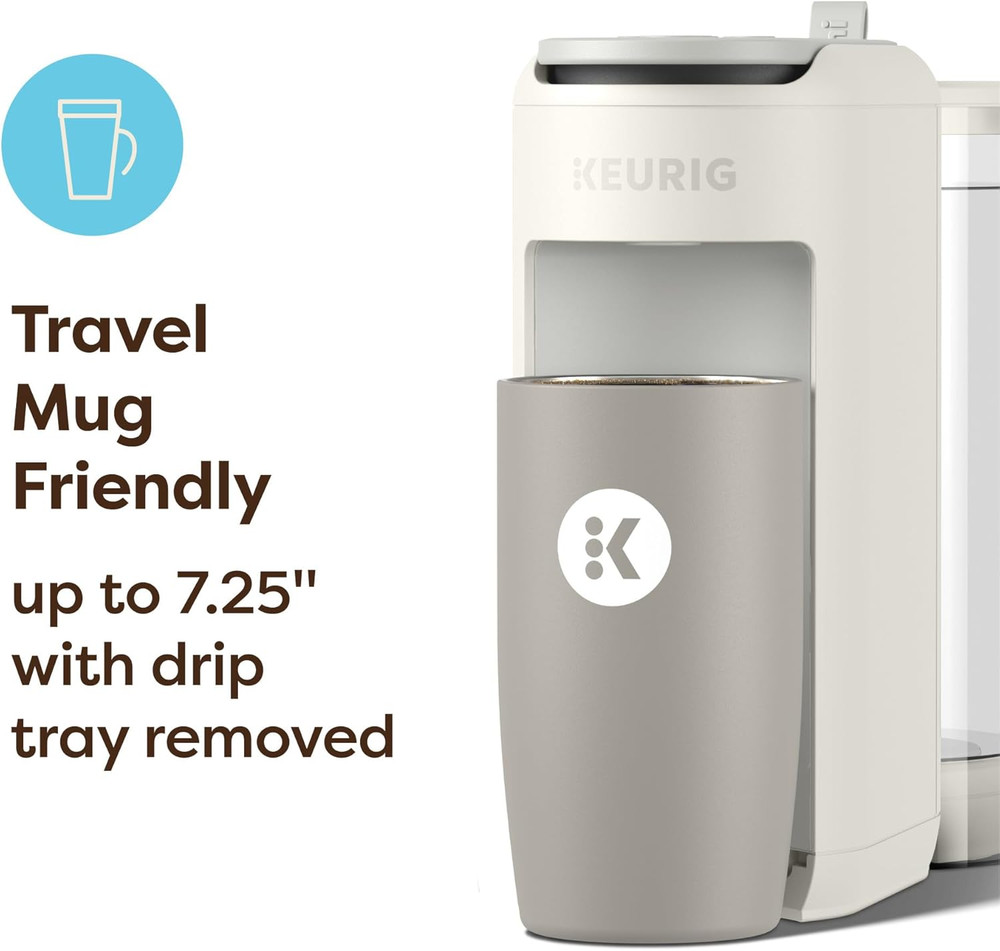 K-Mini Mate plus Single-Serve K-Cup Pod Coffee Maker, Compact, 3 Cup Sizes, Brew