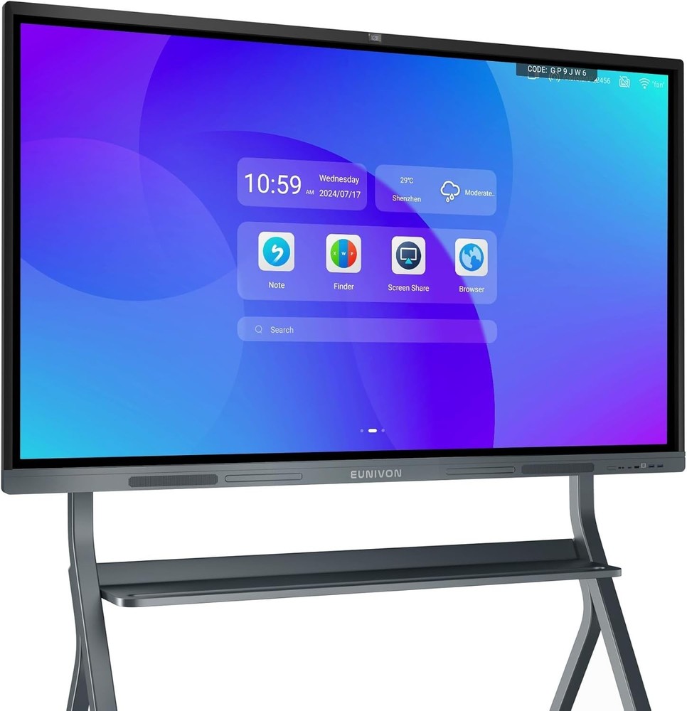 EUNIVON EV7S Interactive Whiteboard Display,65'' Smart Whiteboard,  Touch Screen