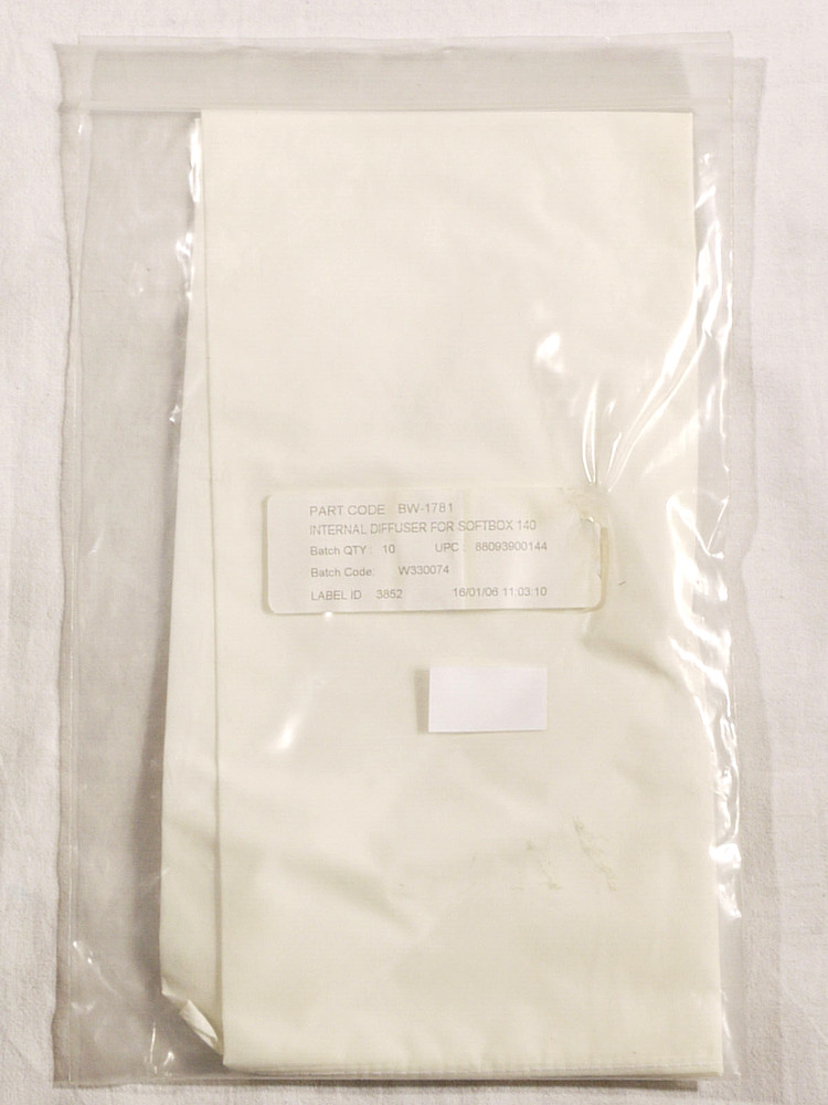 PRL) BOWENS BW-1781 INTERNAL DIFFUSER FOR SOFTBOX 140 DIFFUSER CLOTH BANK PHOTO