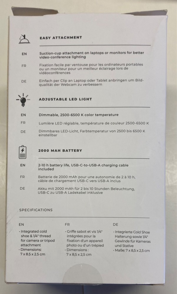 Xqisit Video-Conference Light (45376)